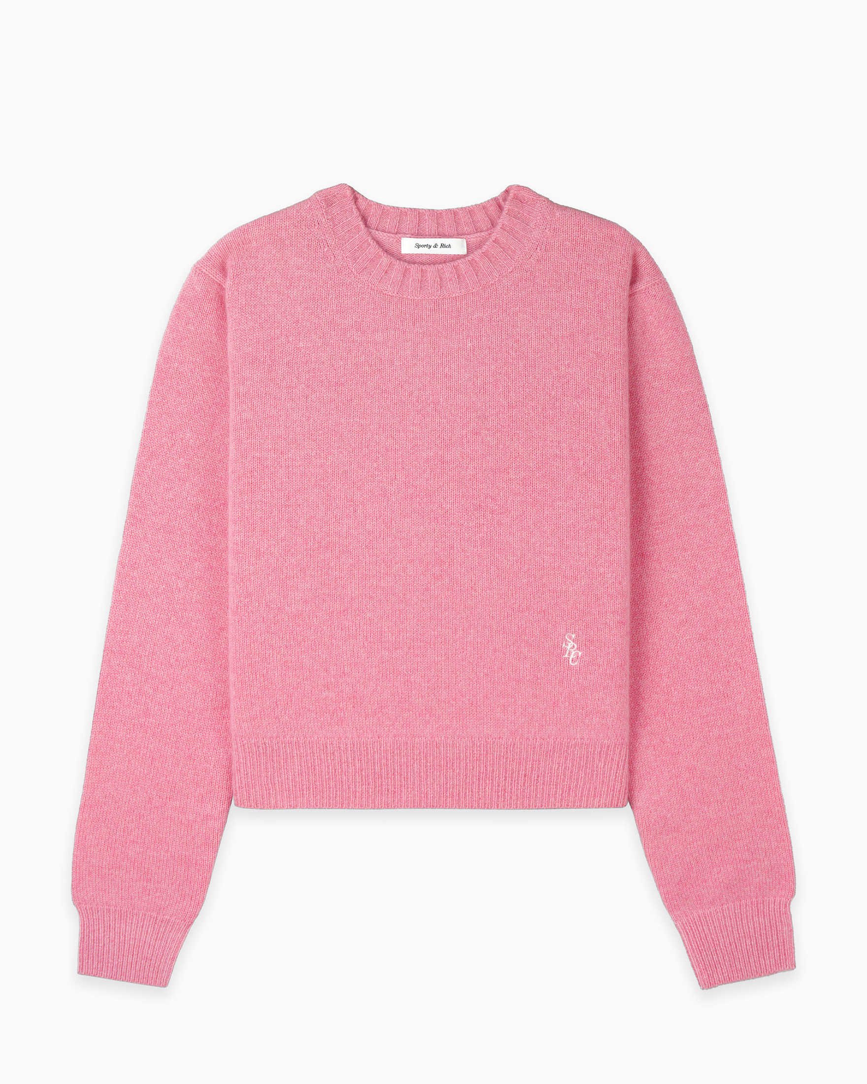 Cashmere Sweater Sporty & Rich Tops Crewnecks Pink