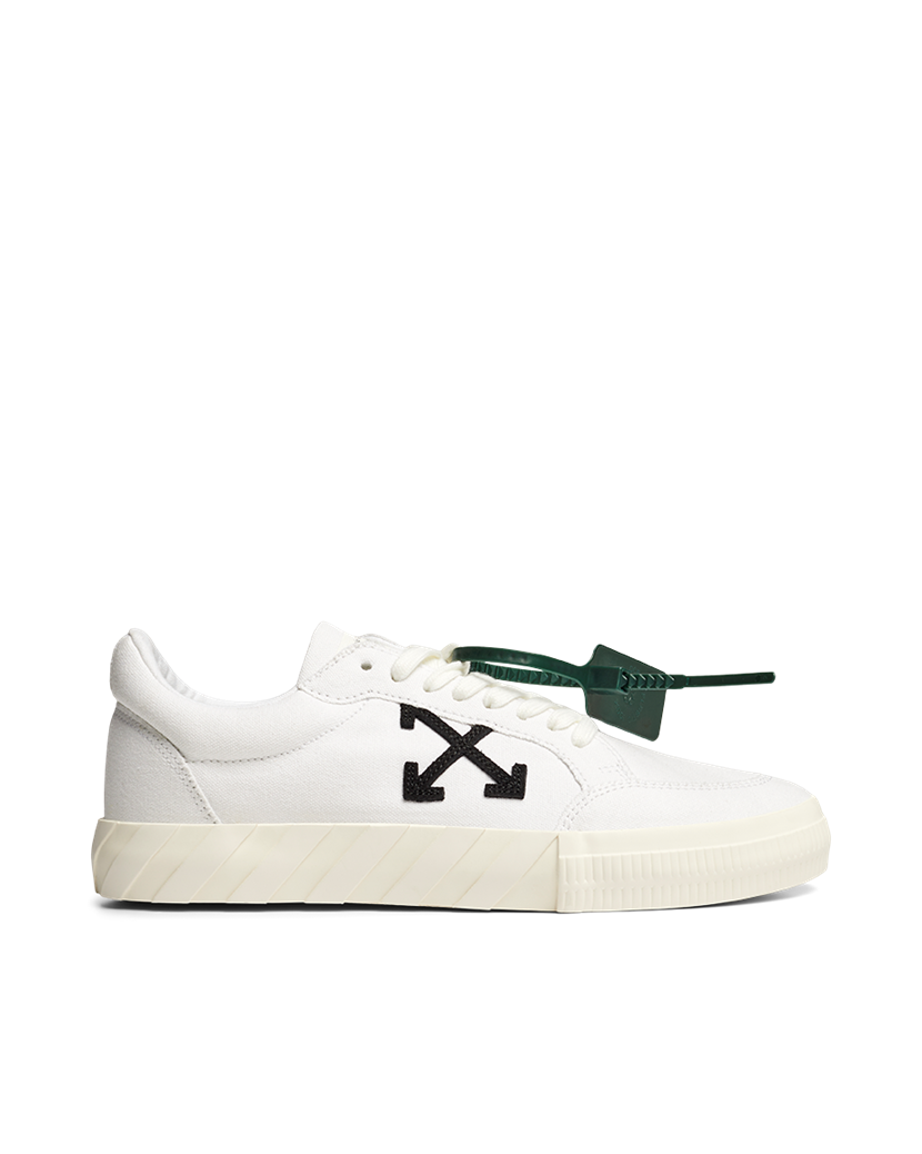 Low Vulcanized Canvas White Black Off-White Footwear Sneakers White