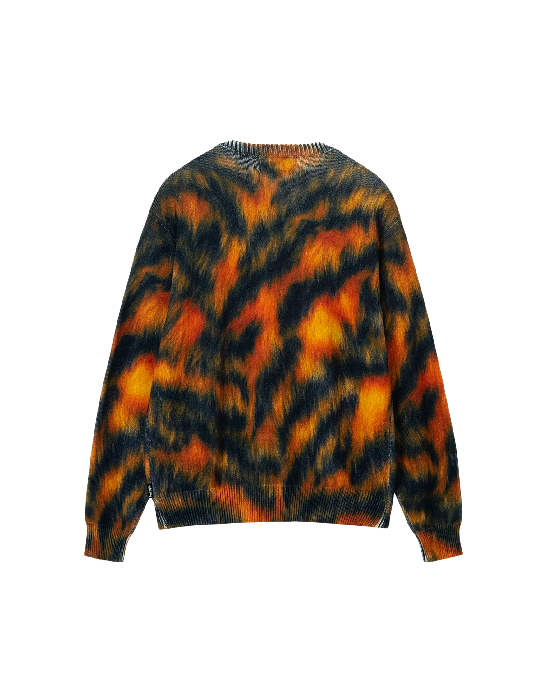 Printed Fur Sweater $77 Stüssy Tops Crewnecks Black