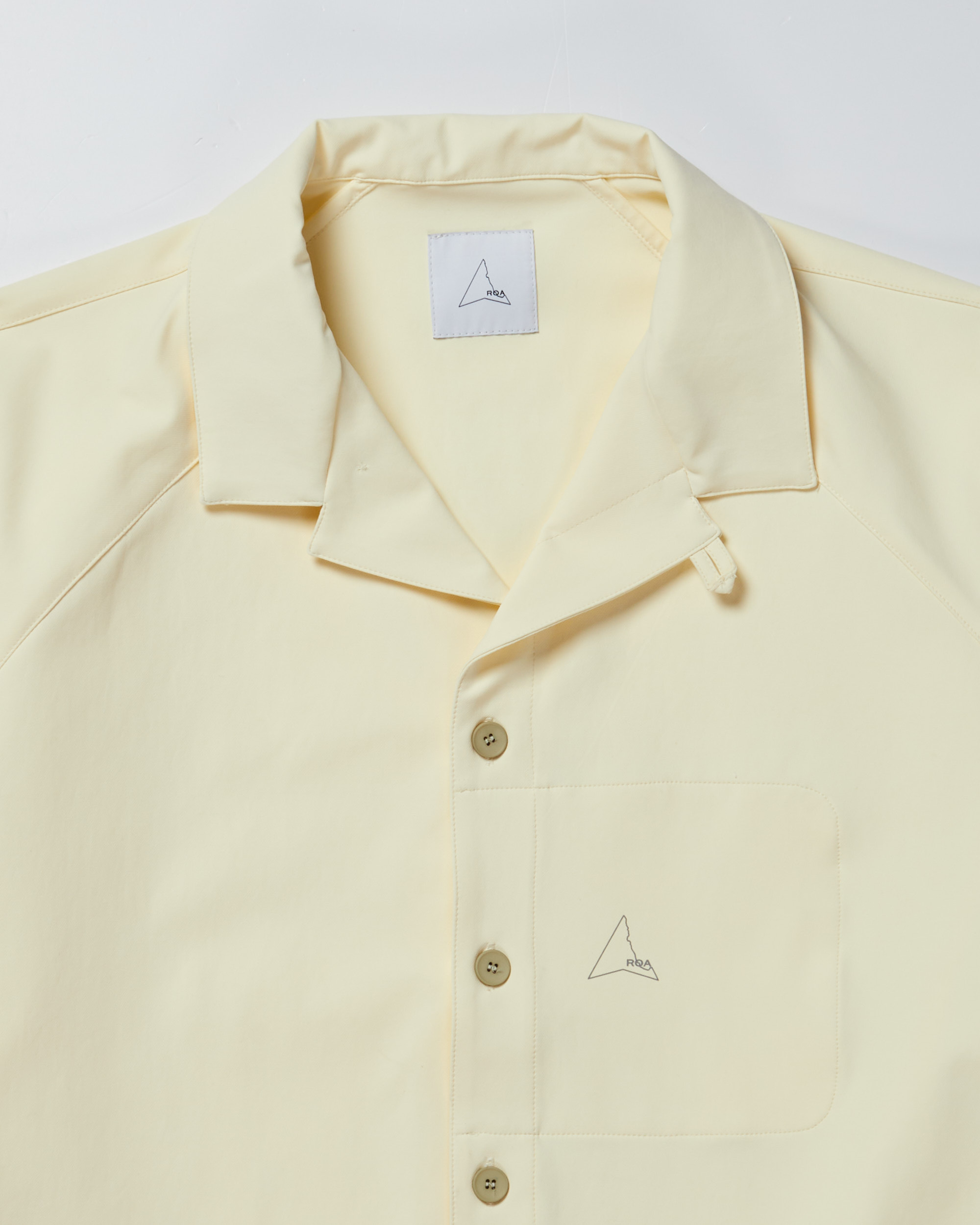 Camp Collar S/S Shirt ROA Tops Shirts White