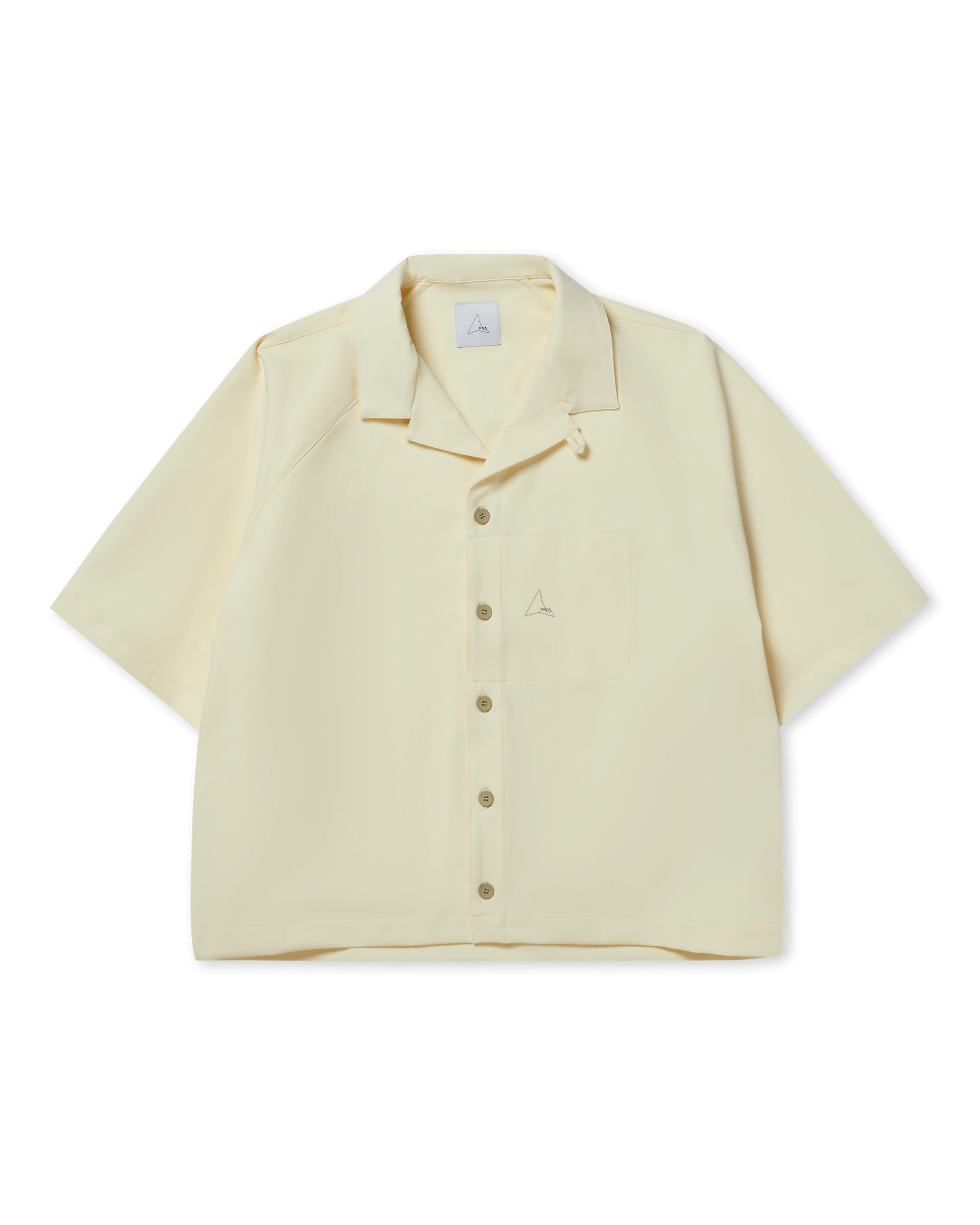 Camp Collar S/S Shirt ROA Tops Shirts White