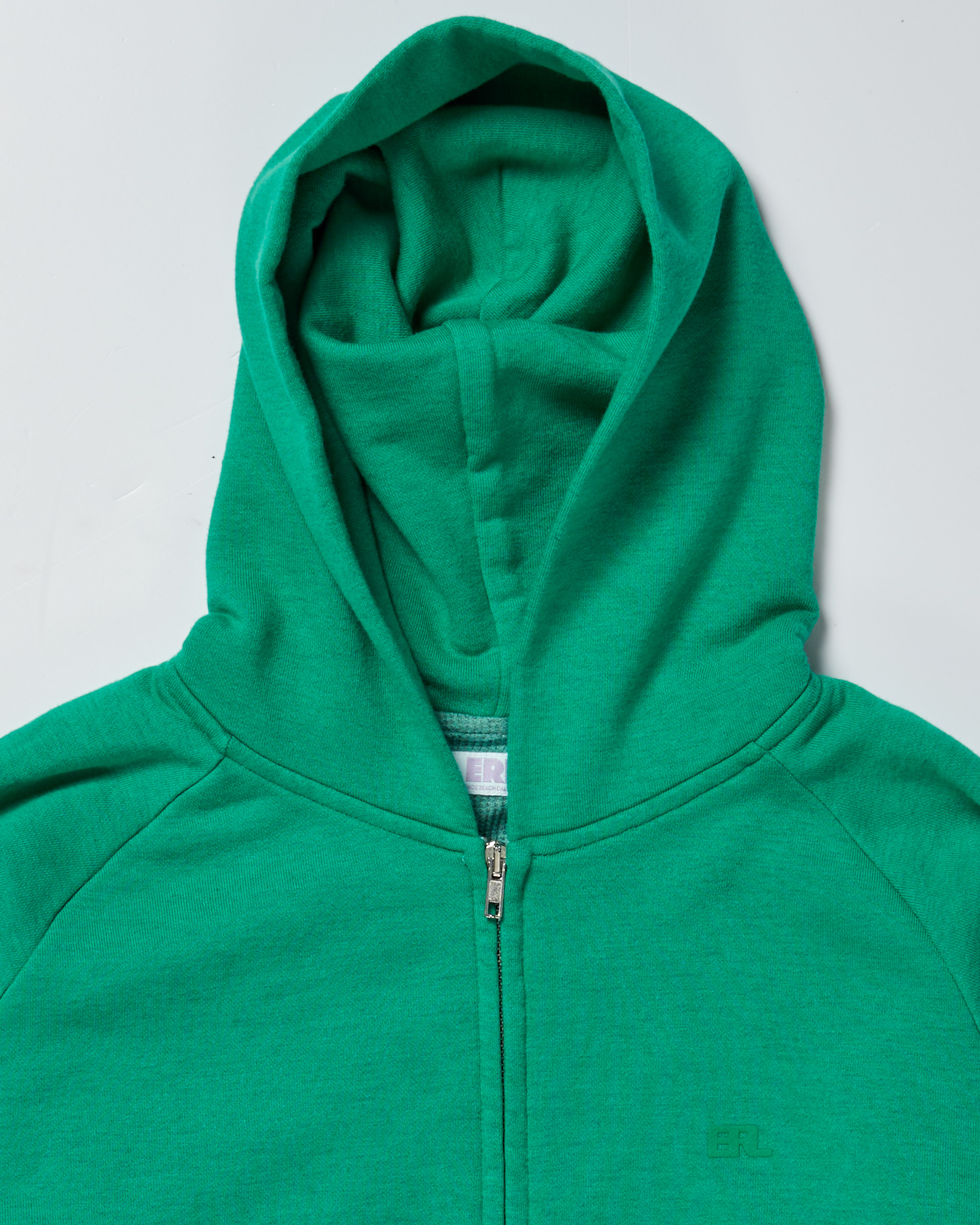 ERL Zipped Fleece Hoodie $224 ERL Tops Hoodies Green