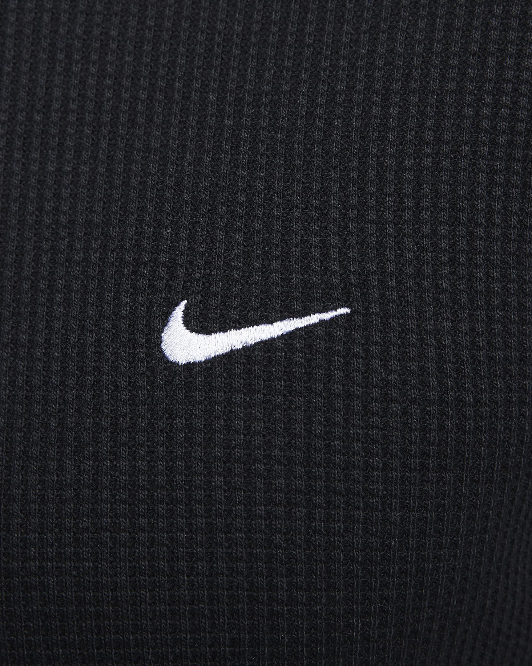 Long-sleeve Heavyweight Waffle Nike Tops Long Sleeves Black