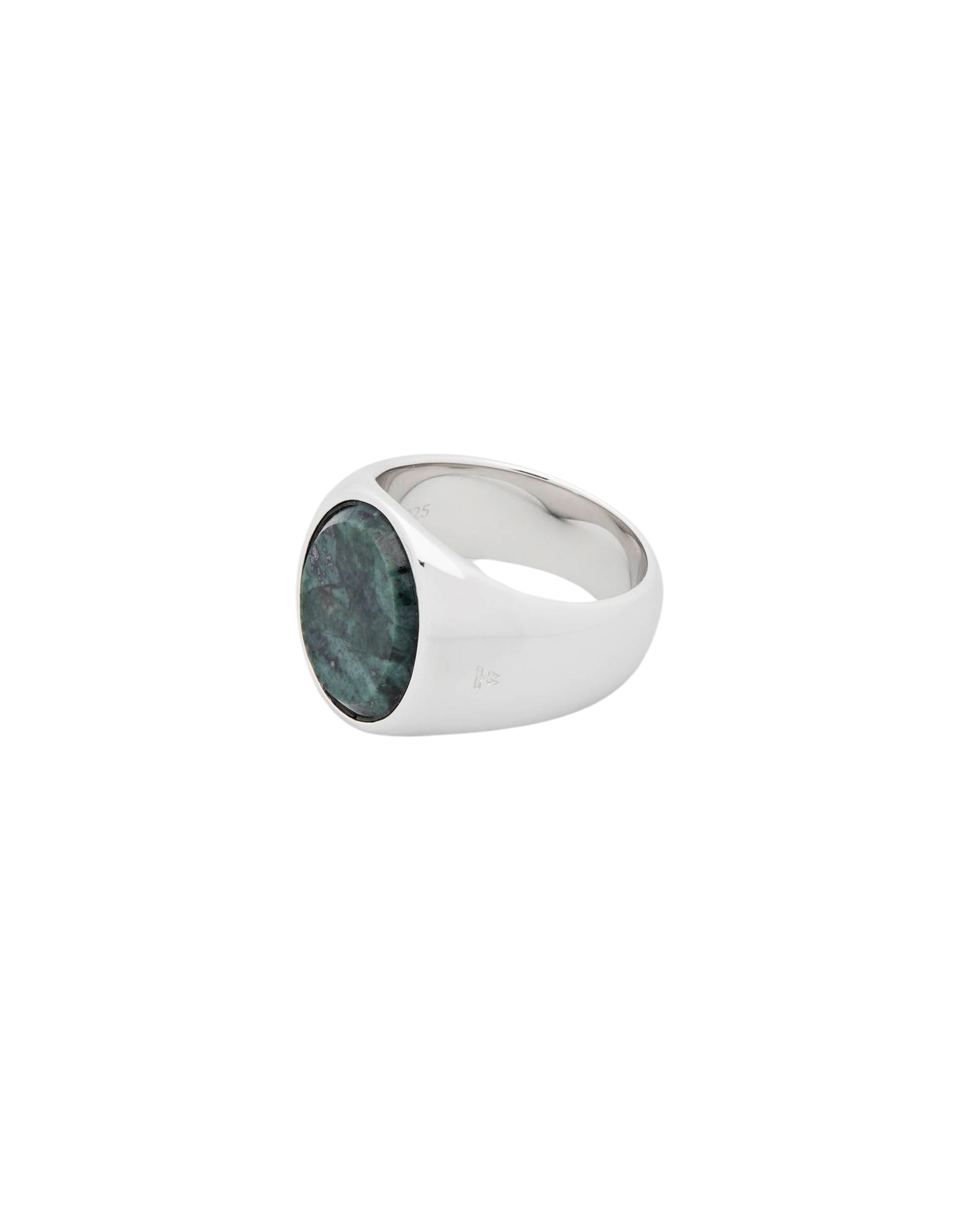 Oval Green Marble $289 Tom Wood Jewelry Rings Silver