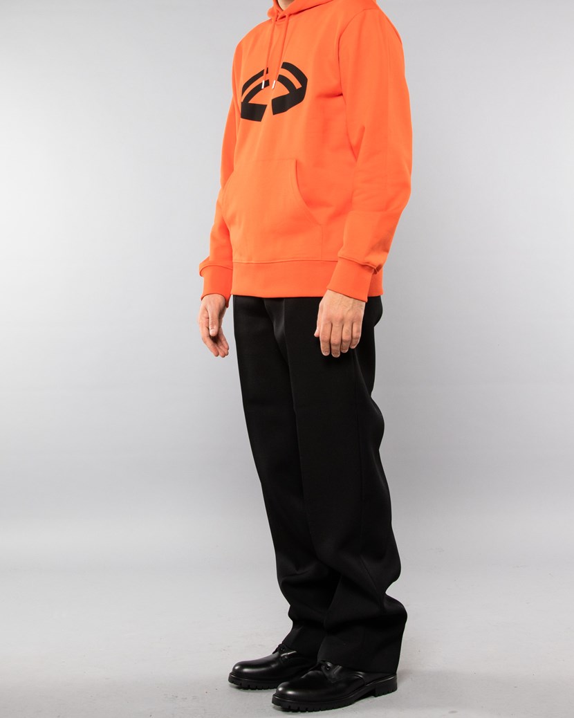 orange helmut lang hoodie