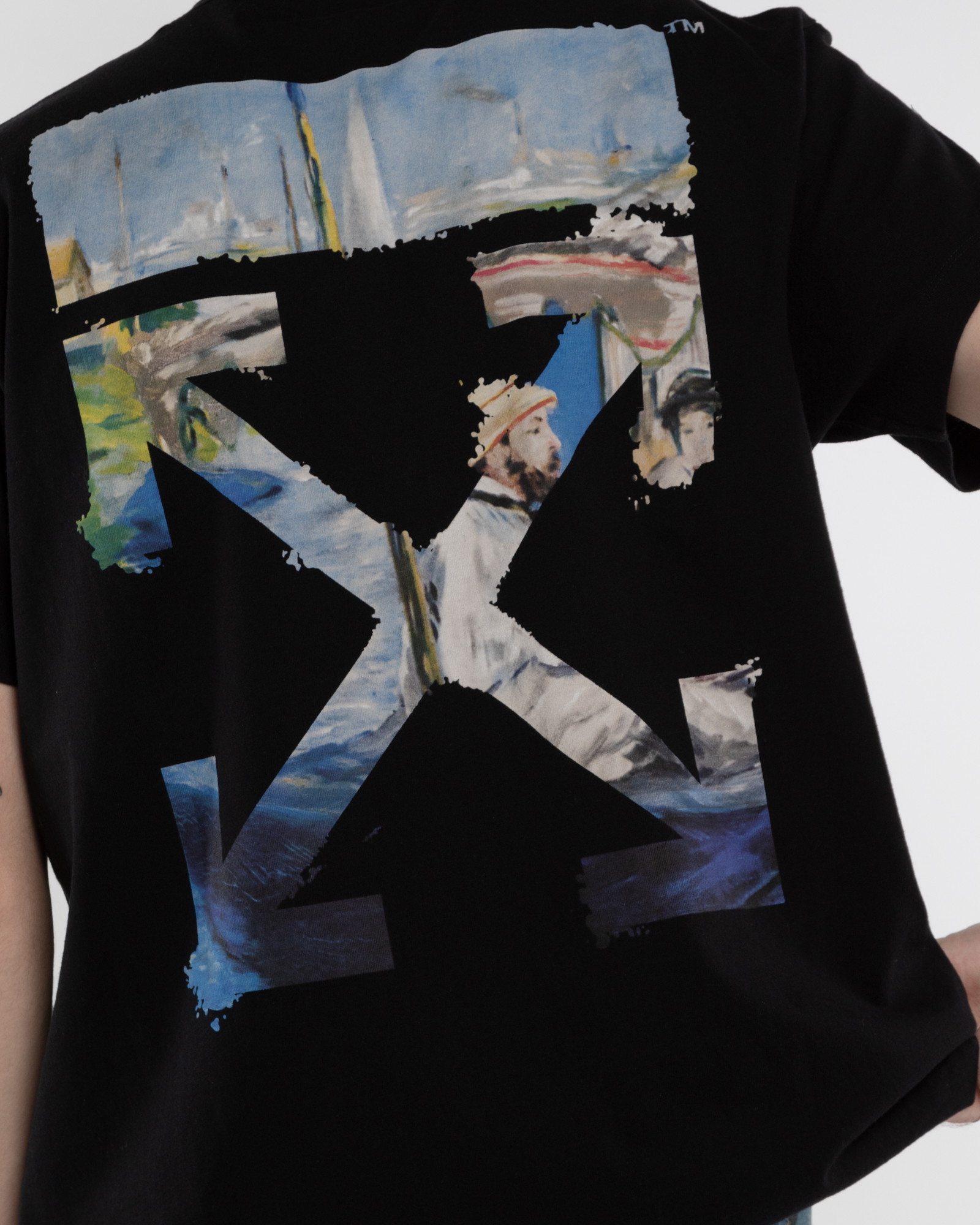 Colored Arrows S/S Over Tee Off-White Tops T-Shirts Black