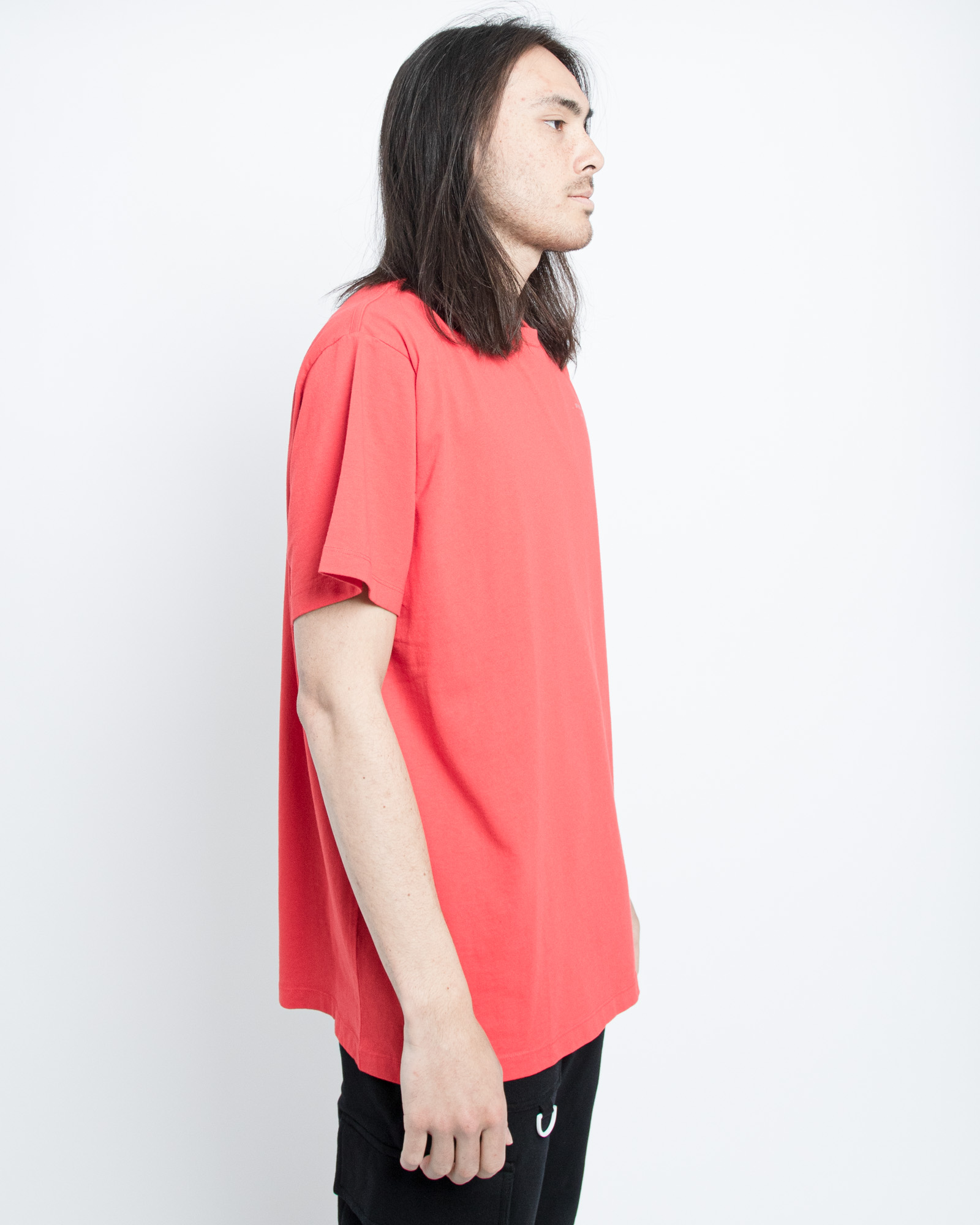 Unfinished S/S Over T-Shirt Off-White Tops T-Shirts Red