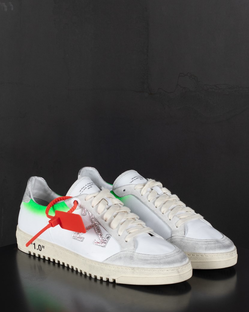 off white green sneakers