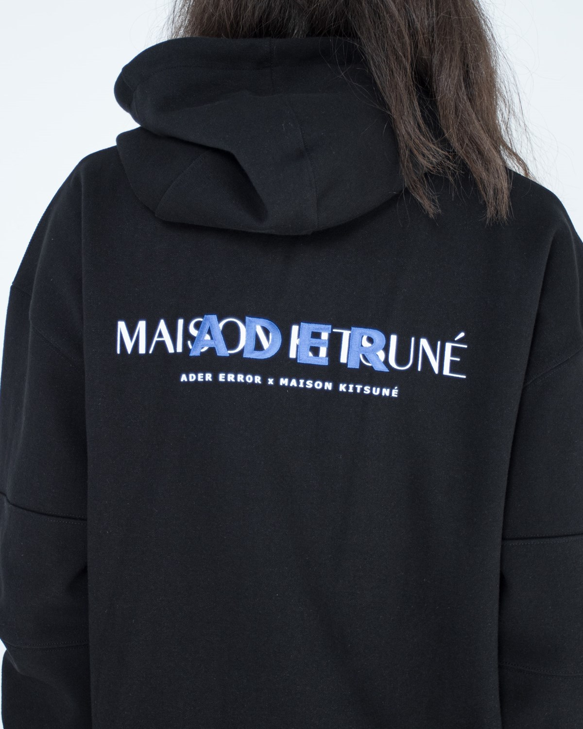 A Kitsune Hoodie Ader Error Tops Sweats & Hoodies Black