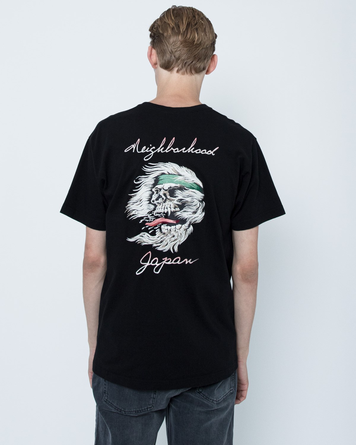 Embroidered Tee Neighborhood Tops T-Shirts Black