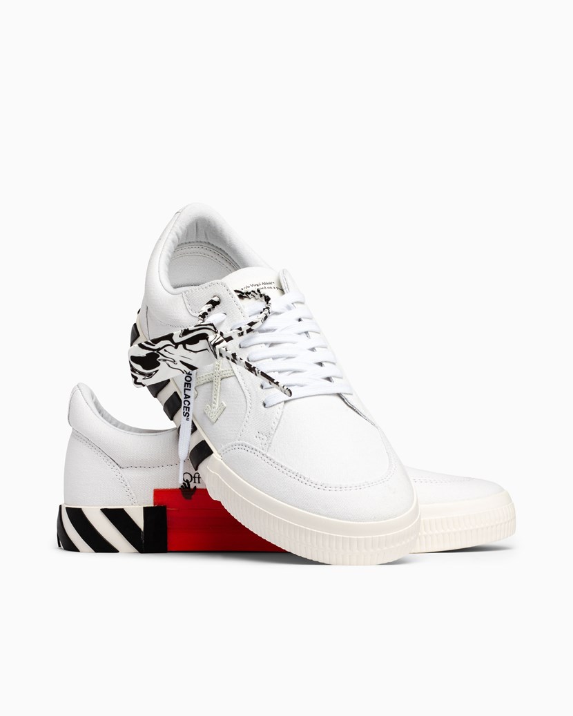 Low Vulcanized Off-White Footwear Sneakers White