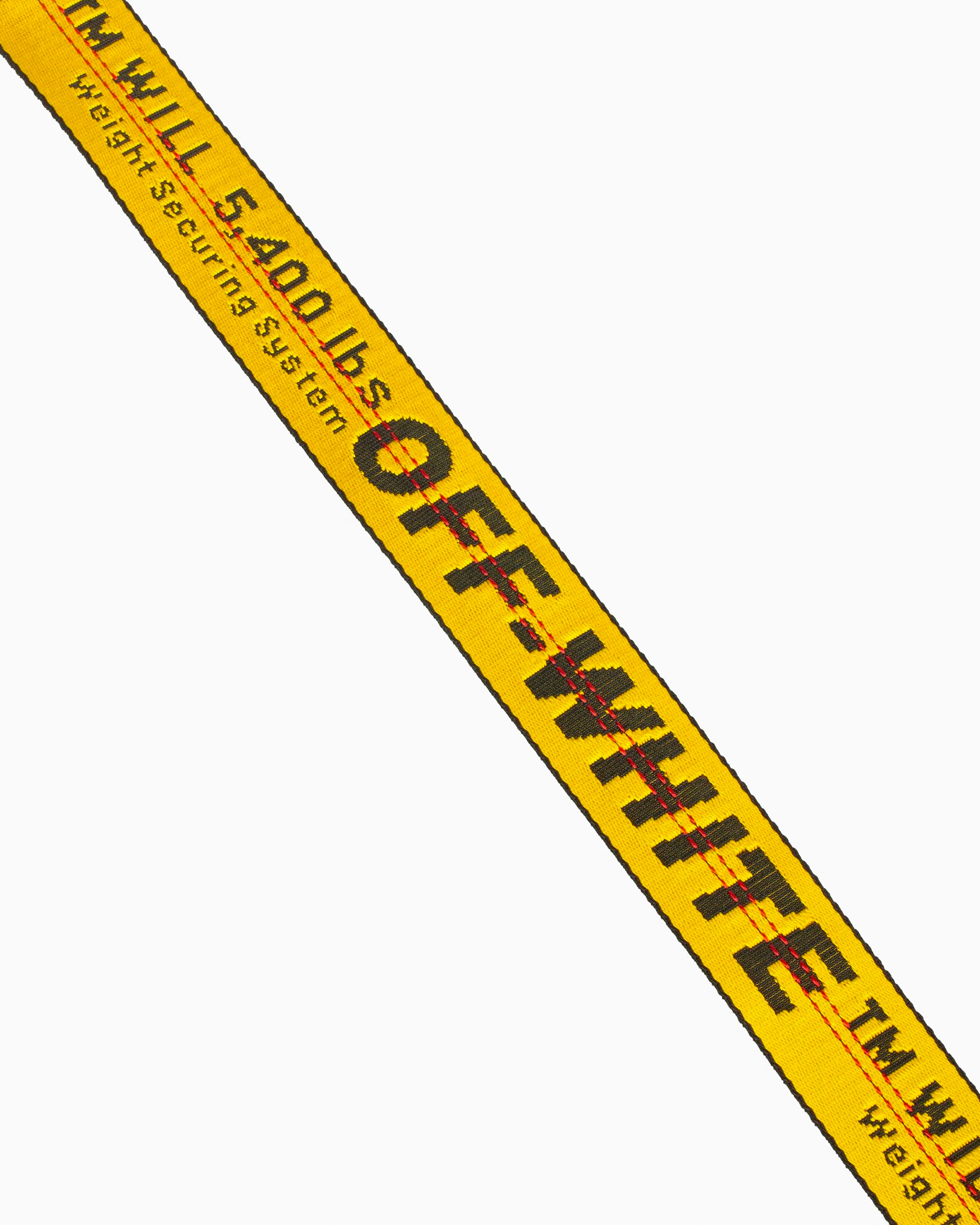 Buy Off-White Classic Industrial Belt 'Yellow/Black' - OMRB012E20FAB0011810