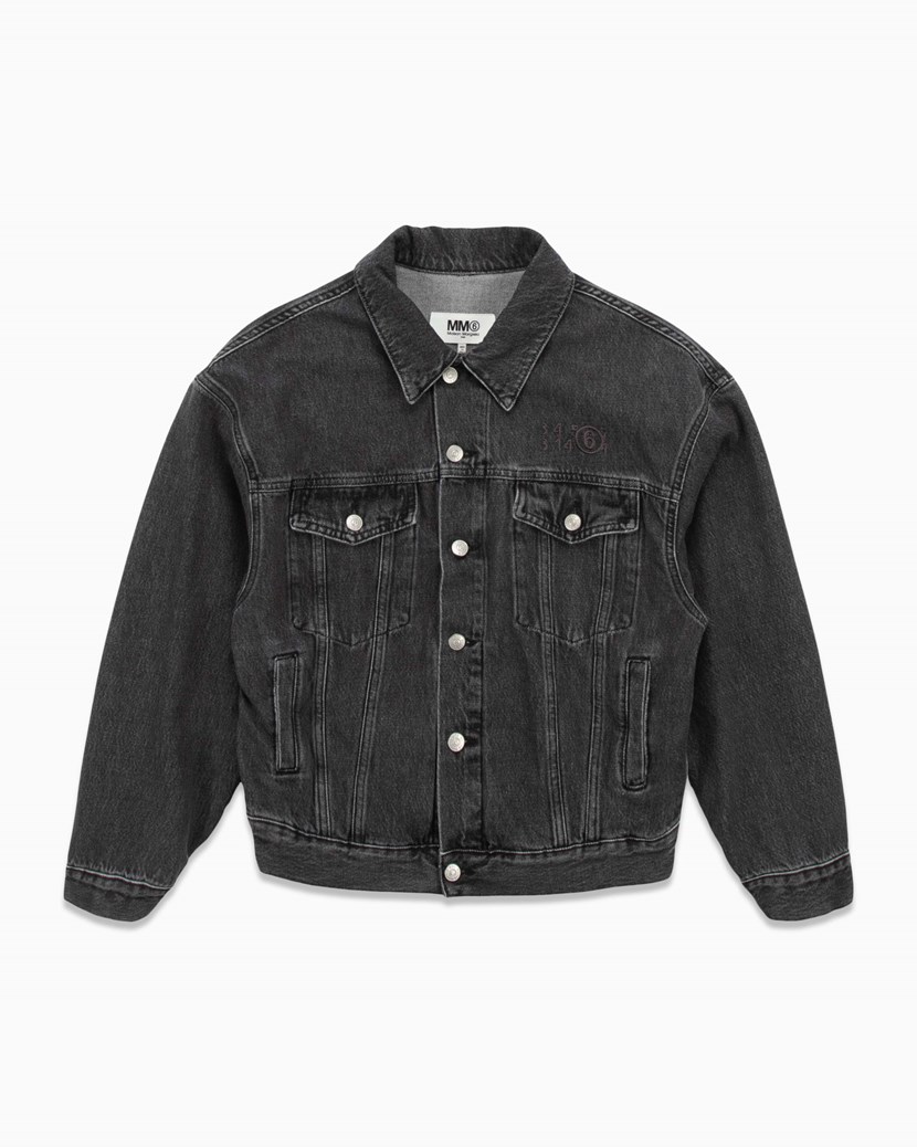 Denim Jacket MM6 Maison Margiela Outerwear Jackets Black