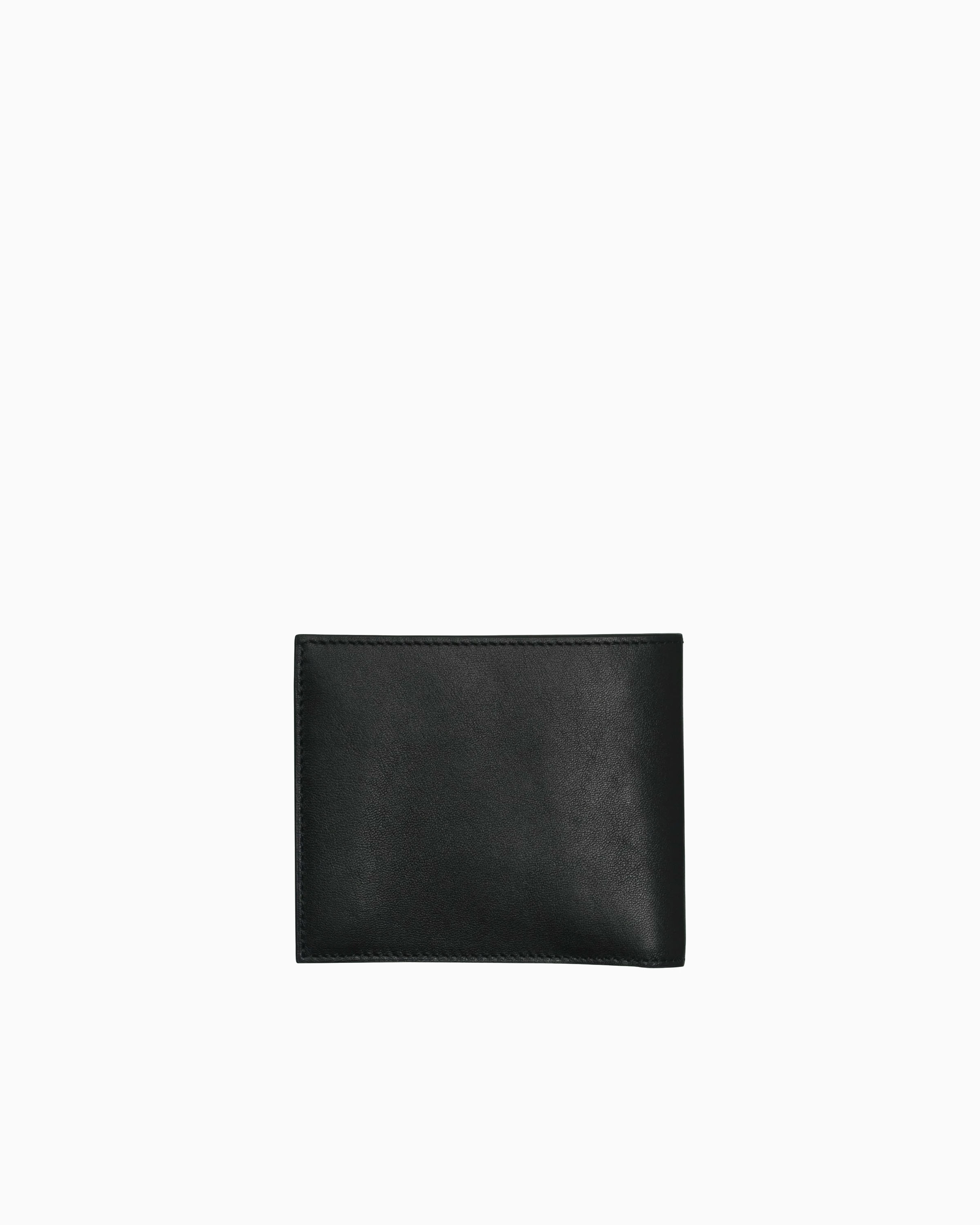 Off-White Quote Printed Leather Billfold Wallet - Men - Black Wallets