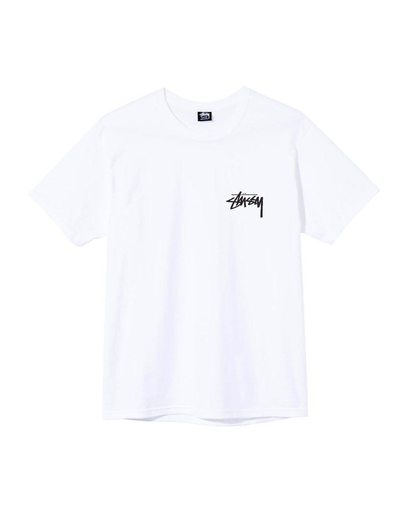 Peace Sign Tee Stüssy Tops T-Shirts White
