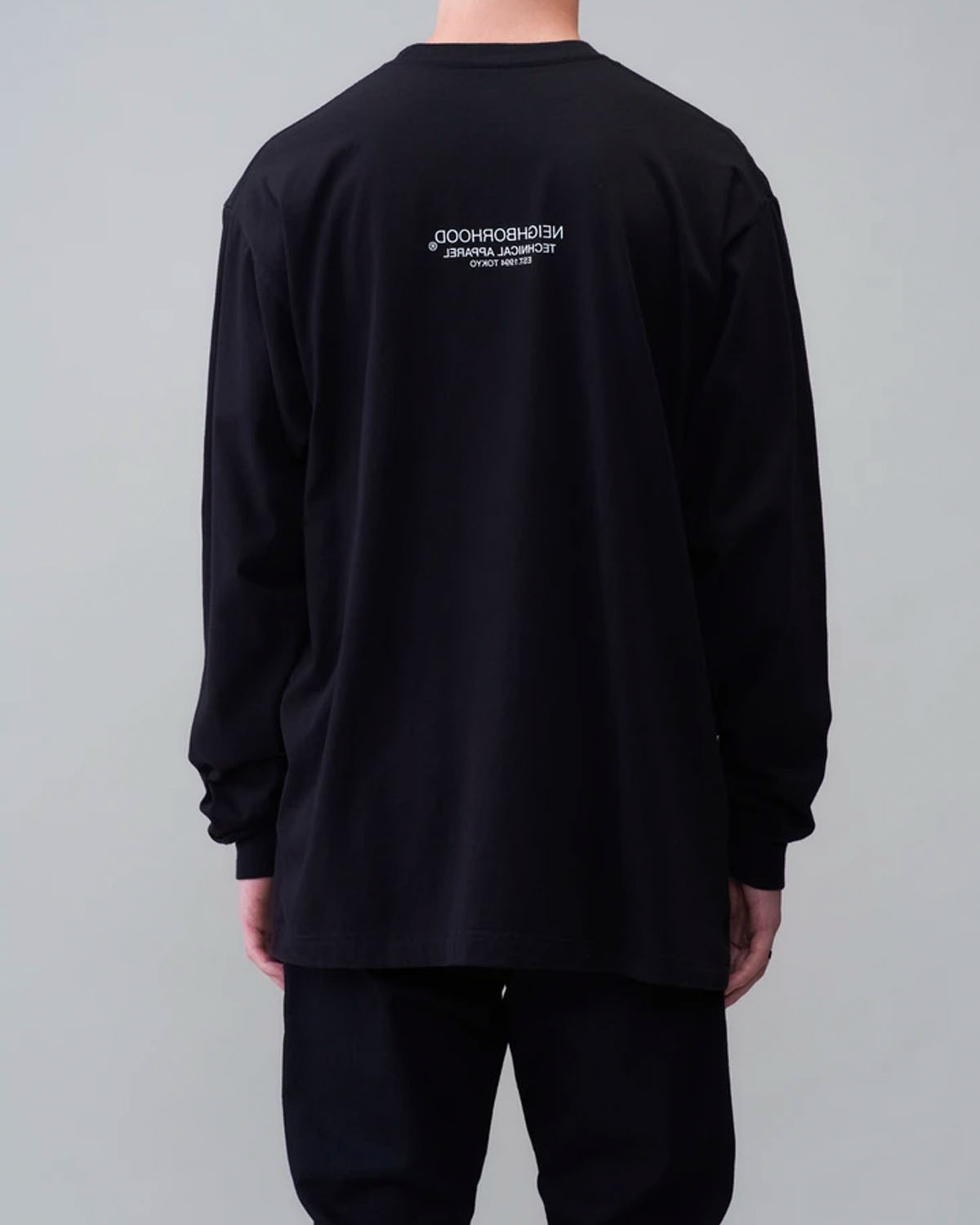 Bones LS Tee Neighborhood Tops Long Sleeves Black