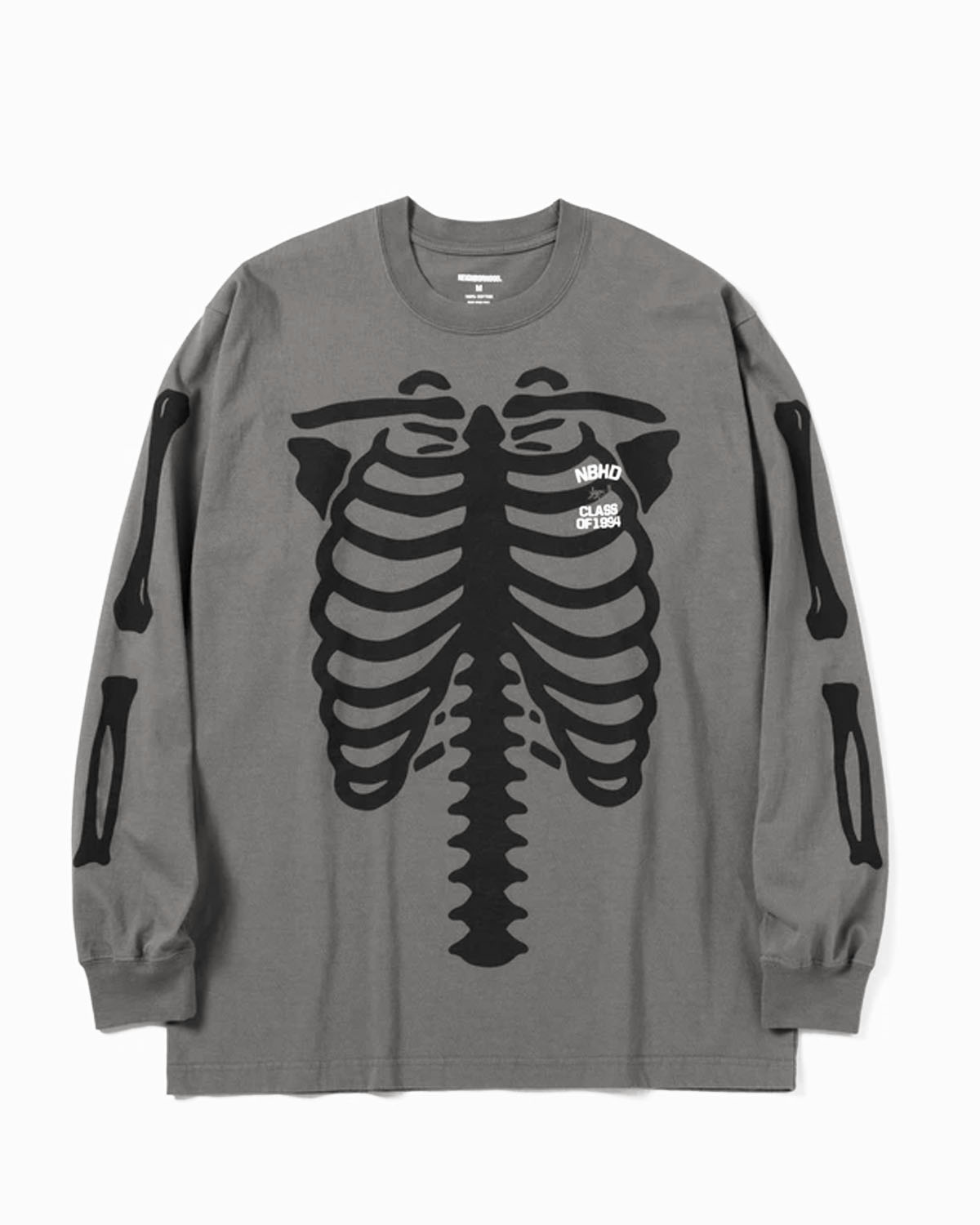 Bones LS Tee Neighborhood Tops Long Sleeves Grey