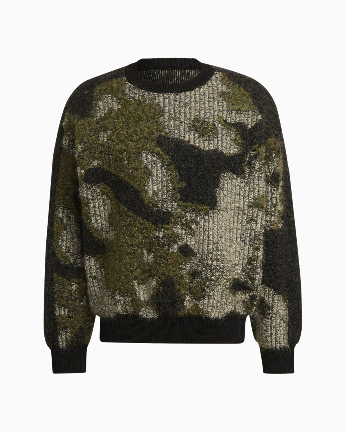 CH1 Camo Knit Crewneck Y-3 Tops Knitwear Green