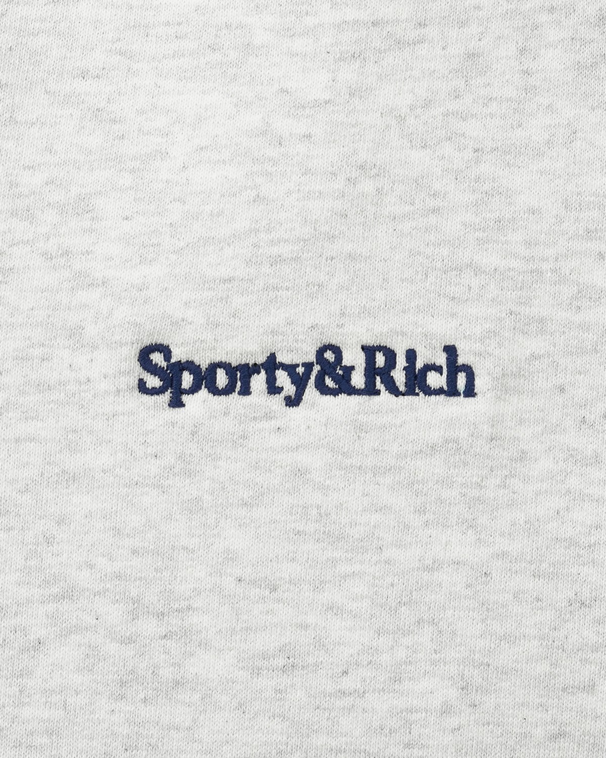 Serif Logo Hoodie Sporty & Rich Tops Sweats & Hoodies Grey
