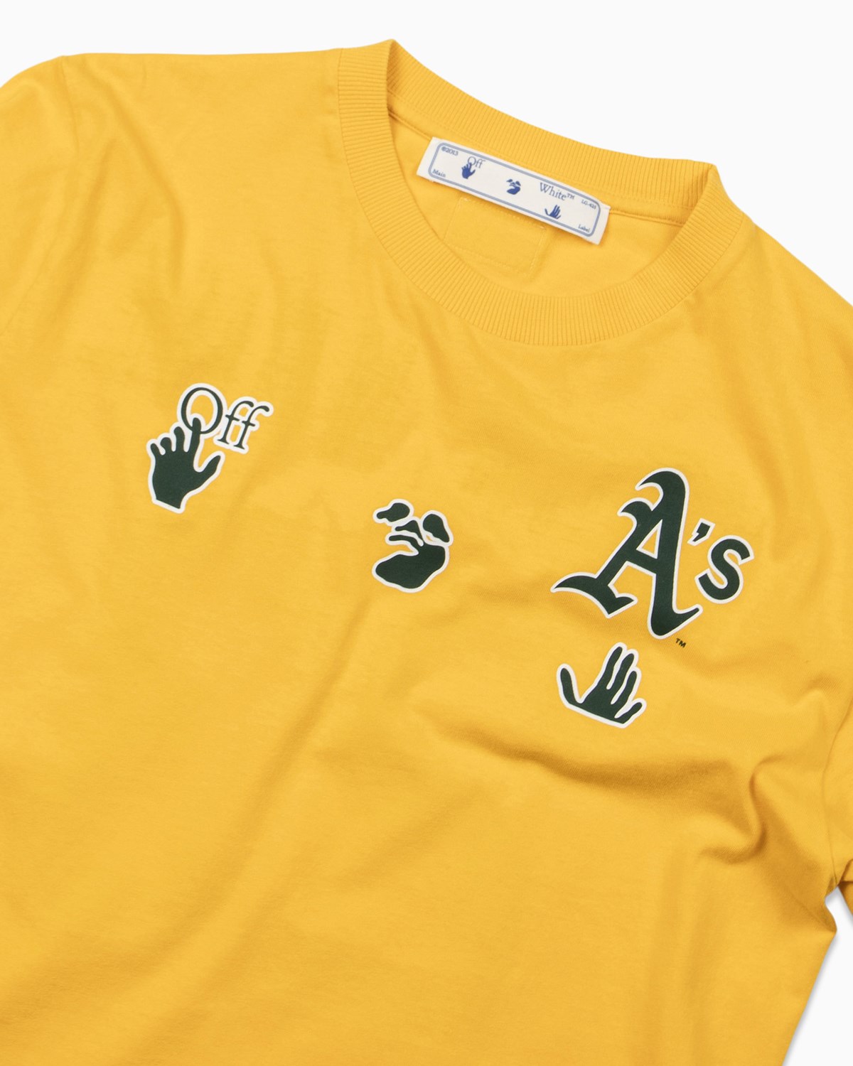 Oakland Athletics A's T-Shirt Mens Large Gray Yellow MLB