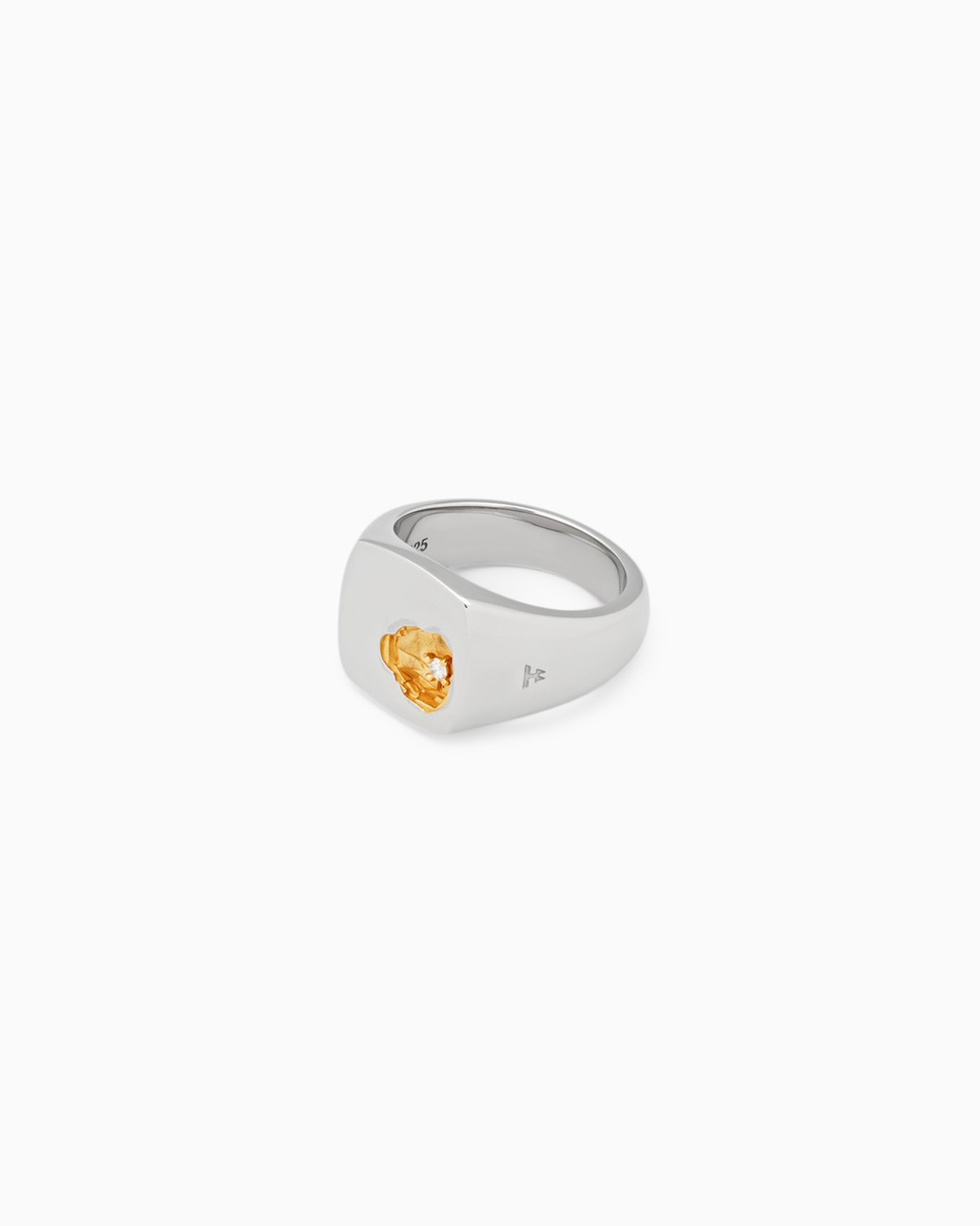 Mined Ring Small Diamond $269 Tom Wood Jewelry Rings Silver