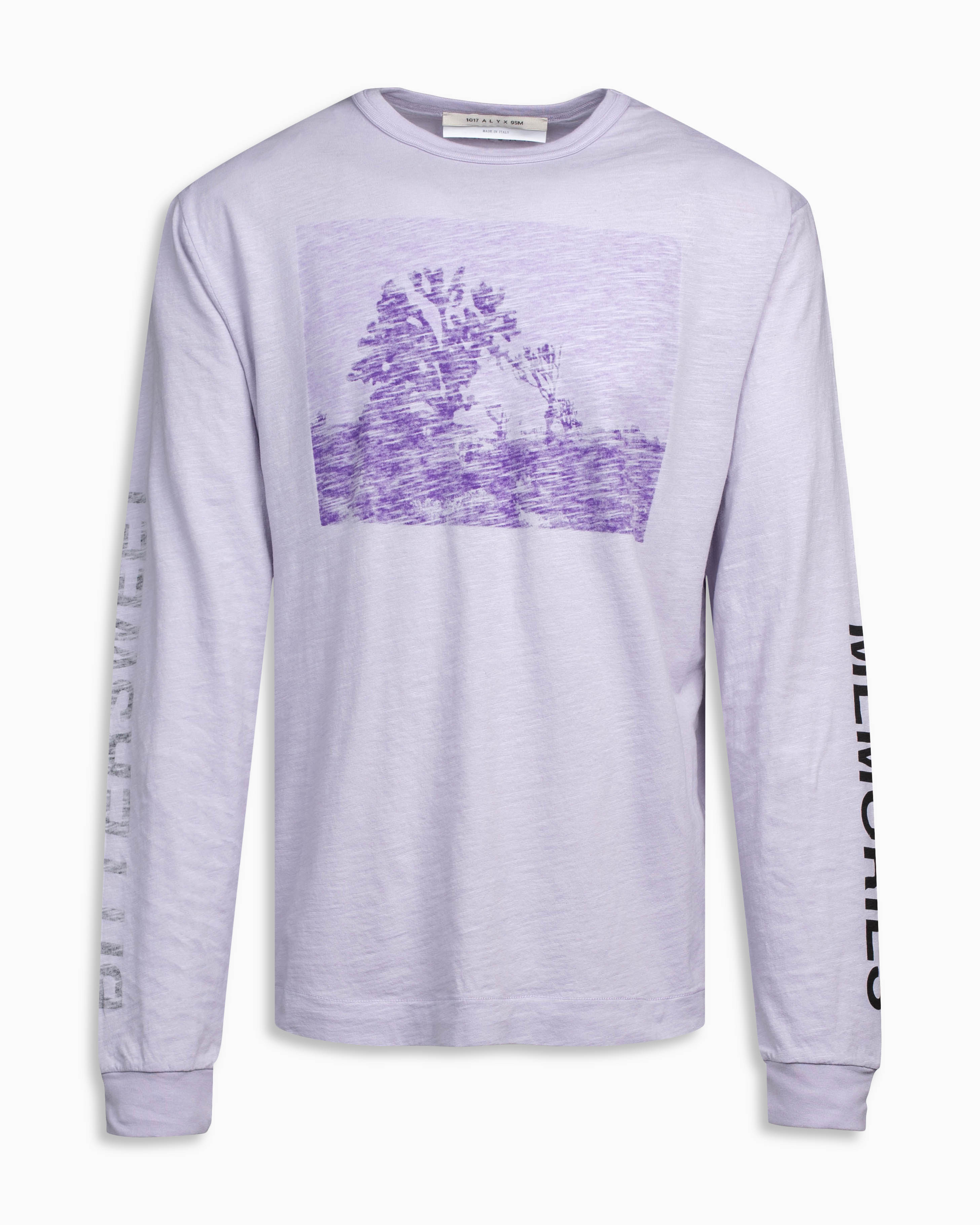 Graphic L/S T-shirt 1017 ALYX 9SM Tops Long Sleeves Purple