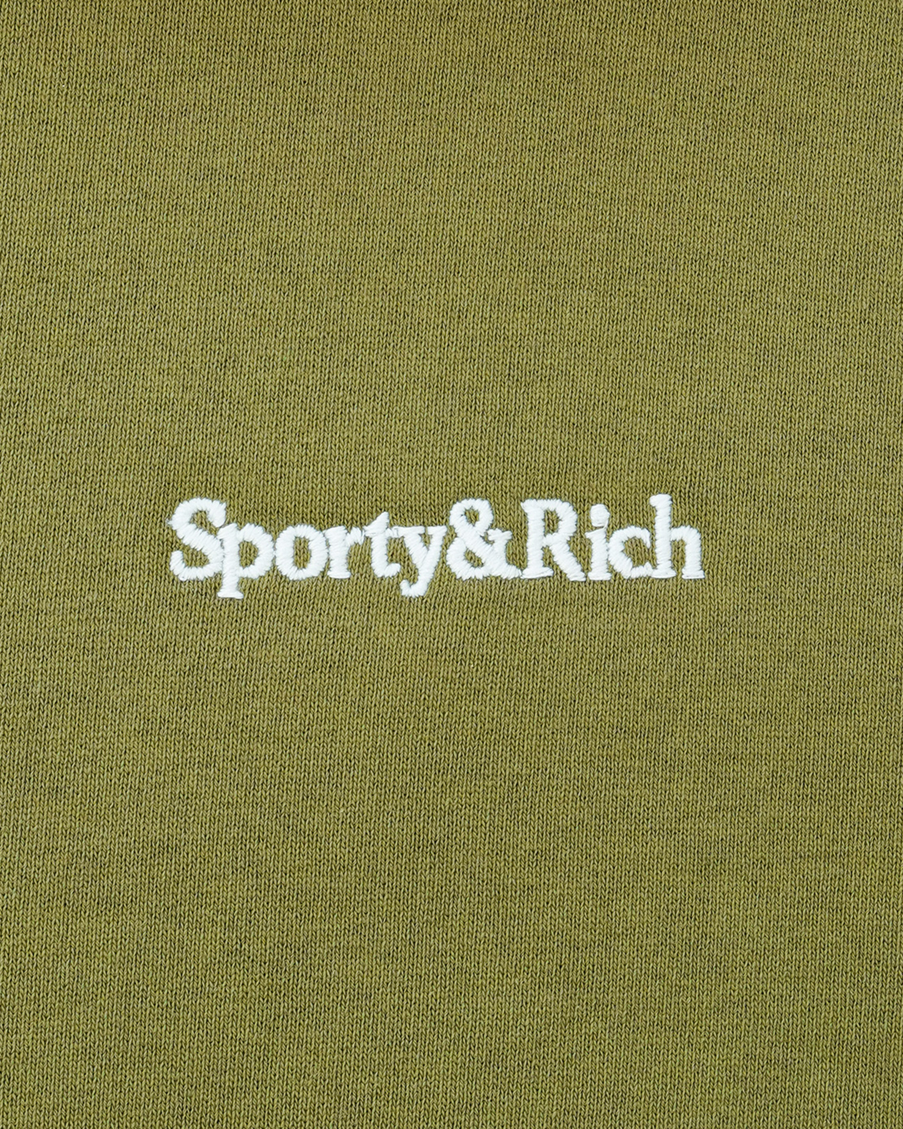 Serif Logo Hoodie Sporty & Rich Tops Sweats & Hoodies Green