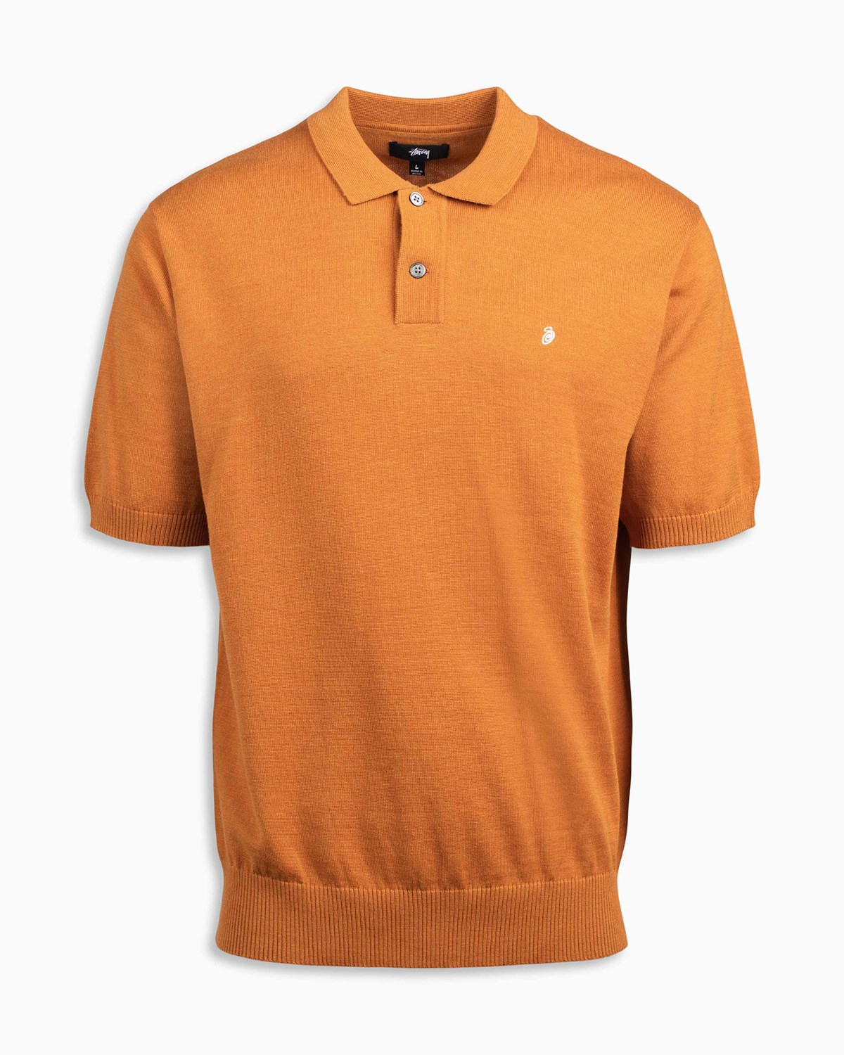 Classic SS Polo Sweater Stussy Tops T-Shirts Orange