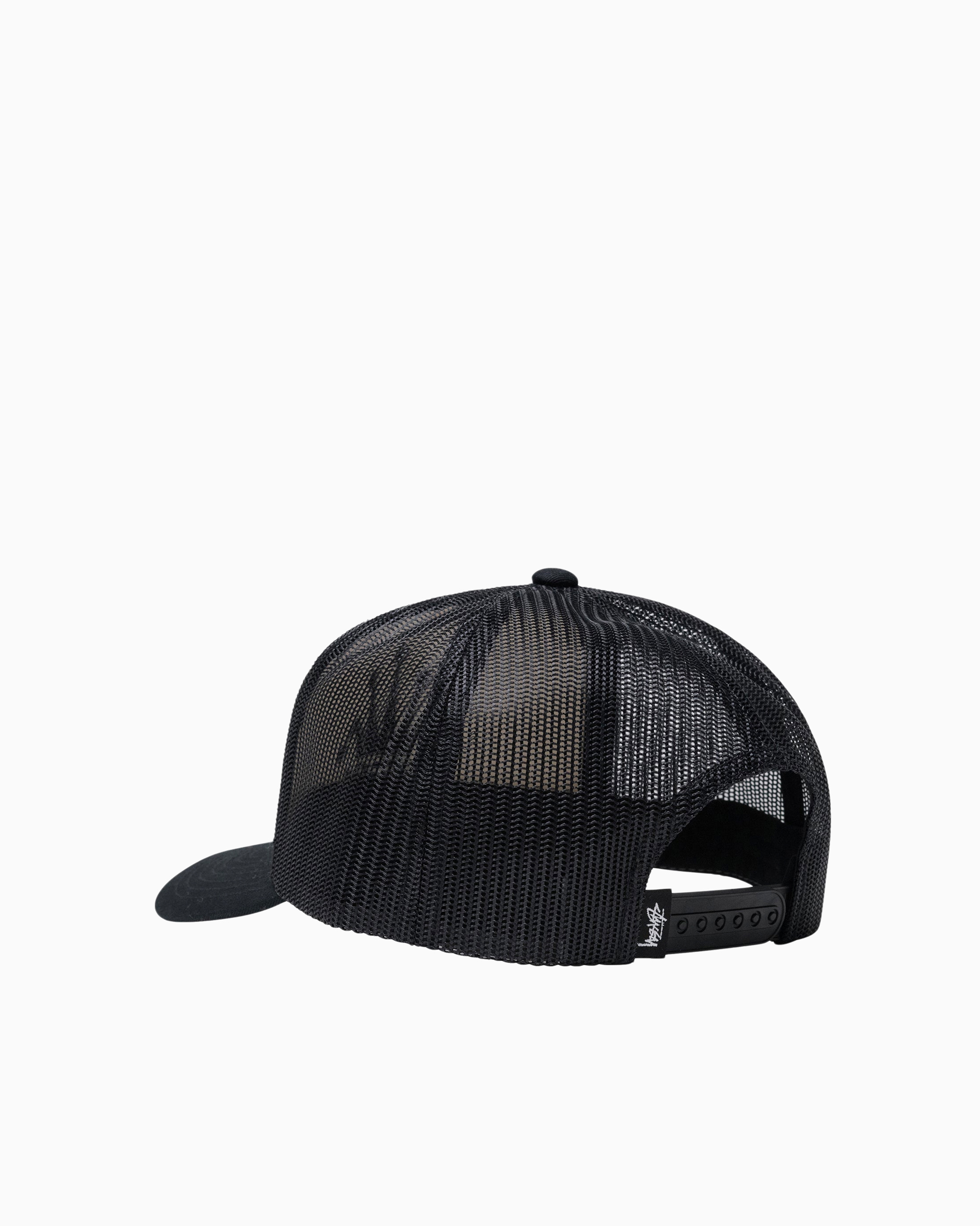 Crown Stock Trucker Cap Stüssy Headwear Caps Black