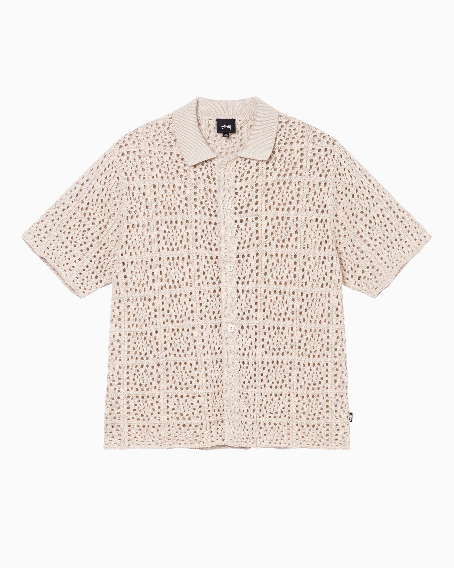 Crochet Shirt Stüssy Tops Shirts White