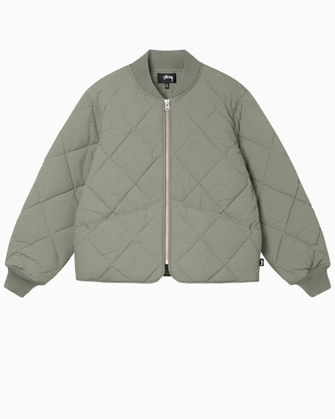 Dice Quilted Liner Jacket Stüssy Outerwear Fleece Jackets Green