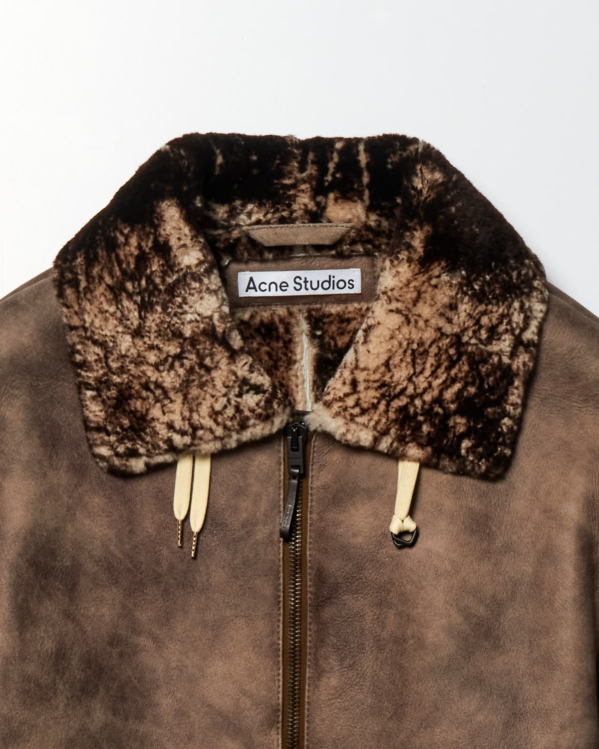 Sherpa Lined Suede Shearling Flight Jacket – COMMENSE