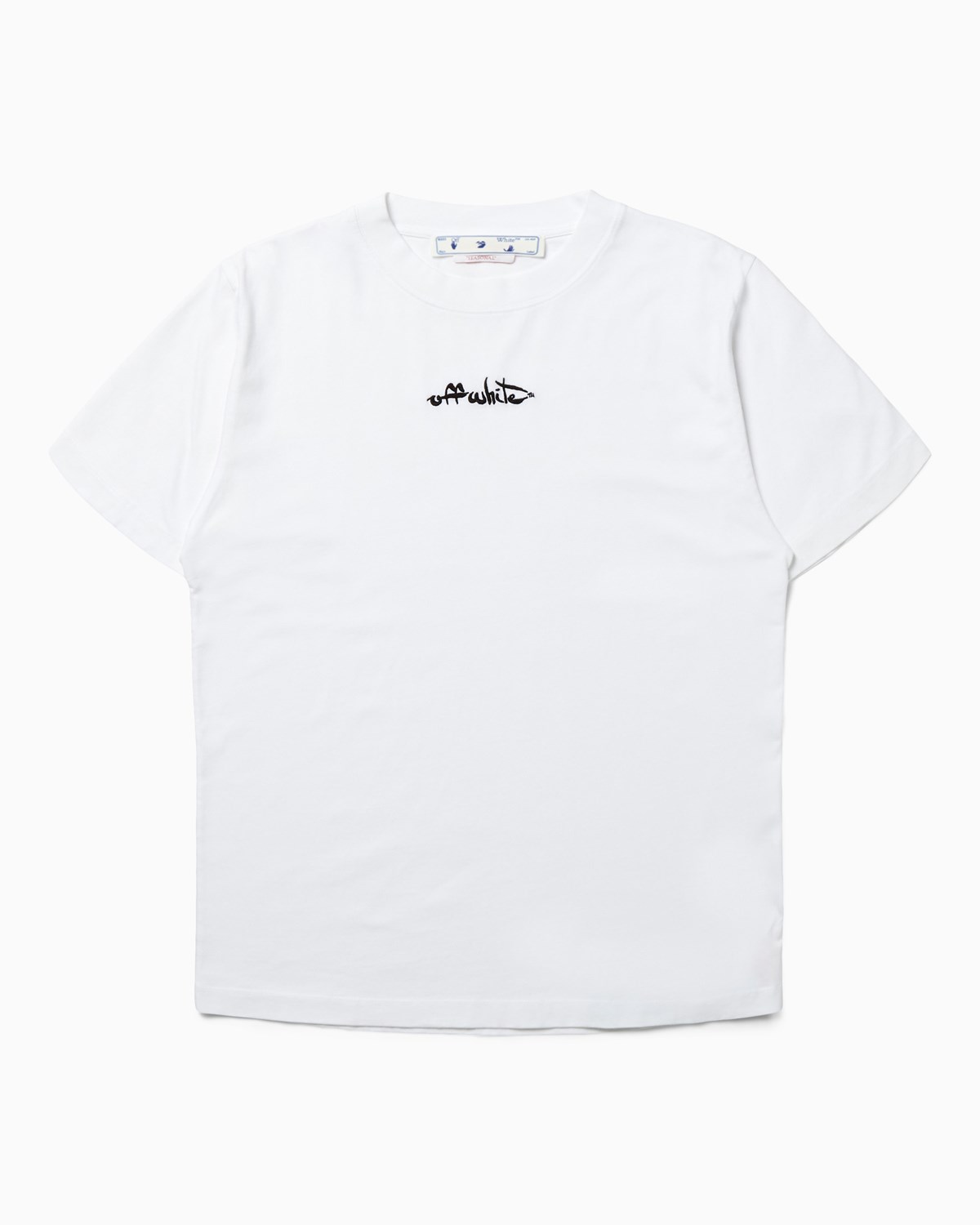 Script Logo Slim S/S Tee Off-White Tops T-Shirts White