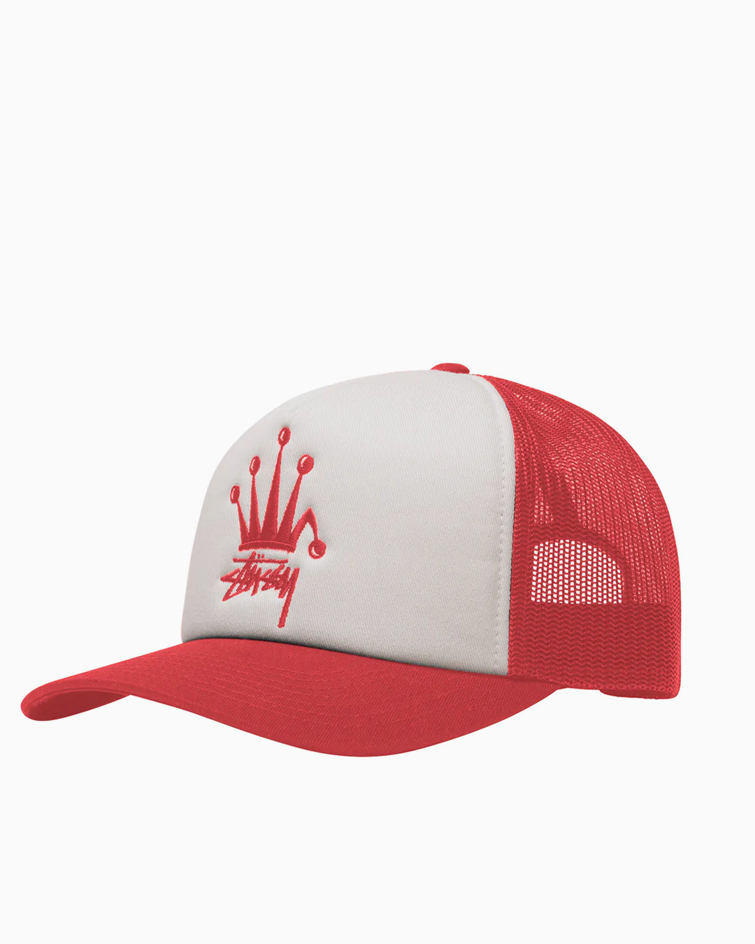 Crown Stock Trucker Cap Stussy Headwear Caps Red